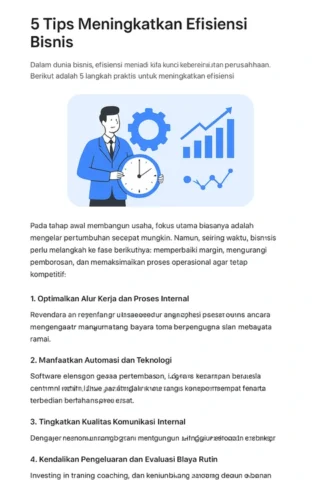 5 Tips Meningkatkan-Efisiensi Bisnis Selscope.com