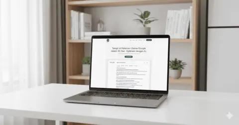 Ilustrasi bisnis Jasa SEO Murah di laptop_Selscope Jasa SEO